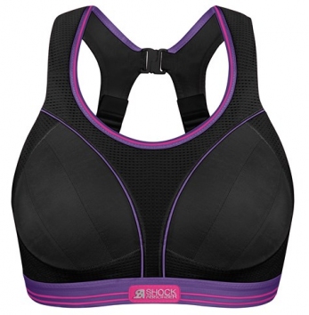 Ultimate Run Bra S5044 czarny fiolet przod